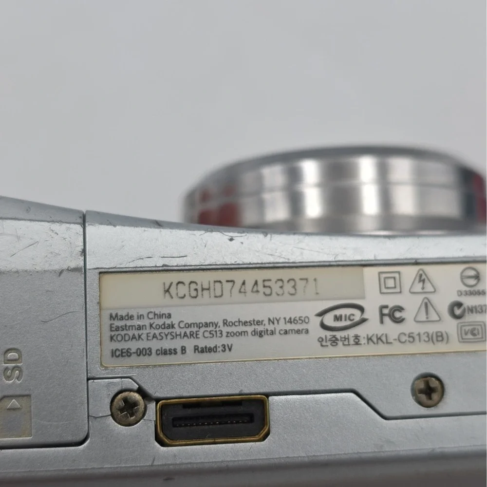 Kodak EasyShare C513 5.0MP Digital Camera Silver Tested